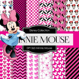 Minnie Mouse Digital Paper DP1365 - Digital Paper Shop