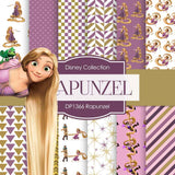 Rapunzel Digital Paper DP1366 - Digital Paper Shop