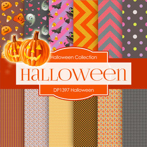 Halloween Digital Paper DP1397 - Digital Paper Shop