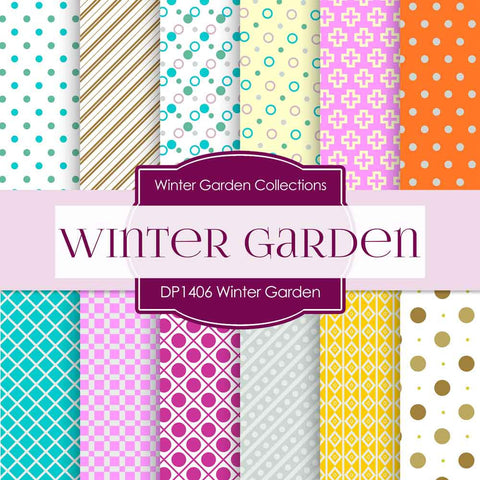Winter Garden Digital Paper DP1406 - Digital Paper Shop