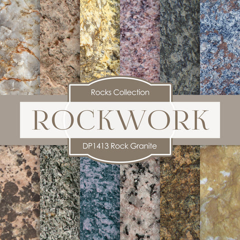 Rock Granite Digital Paper DP1413 - Digital Paper Shop