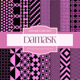 Damask Textures Digital Paper DP1463 - Digital Paper Shop