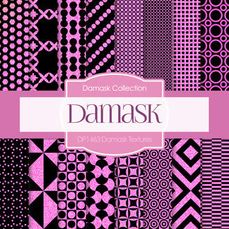 Damask Textures Digital Paper DP1463 - Digital Paper Shop