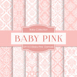Baby Pink Damask Digital Paper DP1513A - Digital Paper Shop