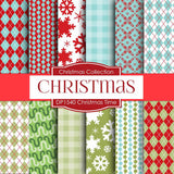 Christmas Time Digital Paper DP1540 - Digital Paper Shop