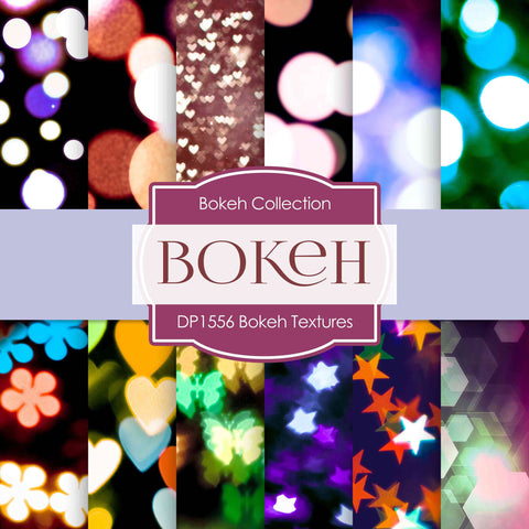 Bokeh Textures Digital Paper DP1556 - Digital Paper Shop