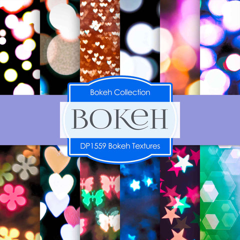 Bokeh Textures Digital Paper DP1559 - Digital Paper Shop