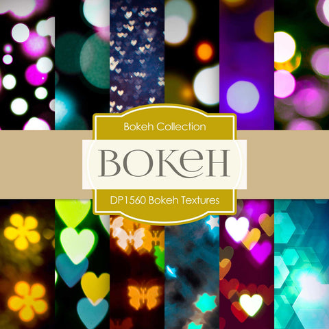 Bokeh Textures Digital Paper DP1560 - Digital Paper Shop