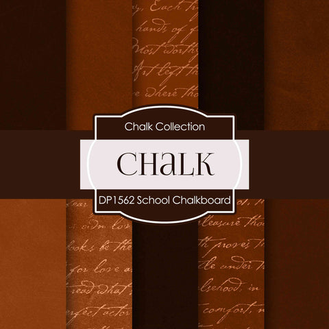 School Chalkboard Digital Paper DP1562 - Digital Paper Shop