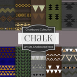 Chalkboard Tribal Digital Paper DP1566 - Digital Paper Shop