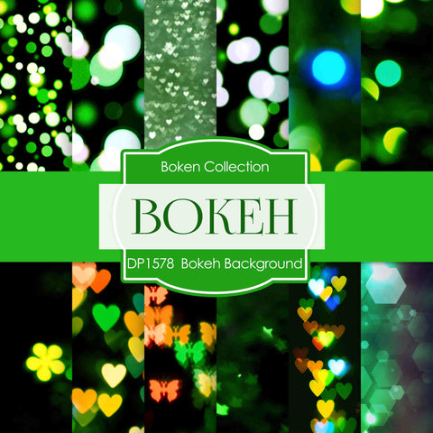 Bokeh Background Digital Paper DP1578 - Digital Paper Shop