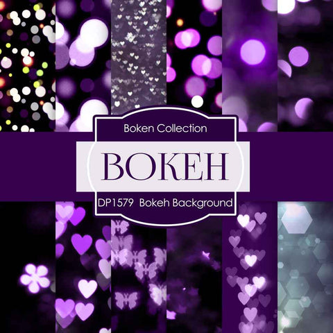 Bokeh Background Digital Paper DP1579 - Digital Paper Shop