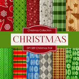 Christmas Trail Digital Paper DP1589 - Digital Paper Shop