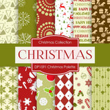 Christmas Palette Digital Paper DP1591 - Digital Paper Shop