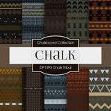Chalk Tribal Digital Paper DP1593 - Digital Paper Shop