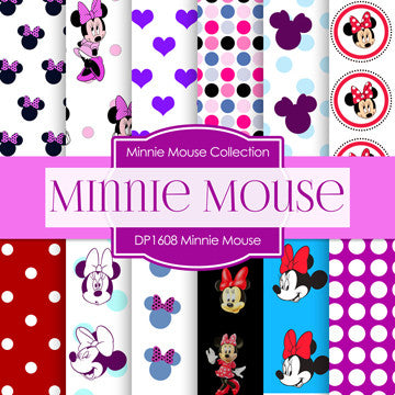 Minnie Mouse Digital Paper DP1608 - Digital Paper Shop