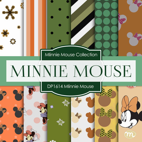 Minnie Mouse Digital Paper DP1614 - Digital Paper Shop
