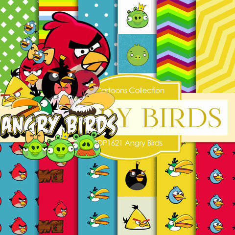 Angry Birds Digital Paper DP1621 - Digital Paper Shop
