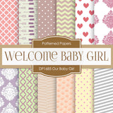 Our Baby Girl Digital Paper DP1685 - Digital Paper Shop