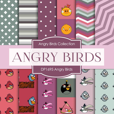 Angry Birds Digital Paper DP1695 - Digital Paper Shop