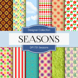Seasons Digital Paper DP1731 - Digital Paper Shop