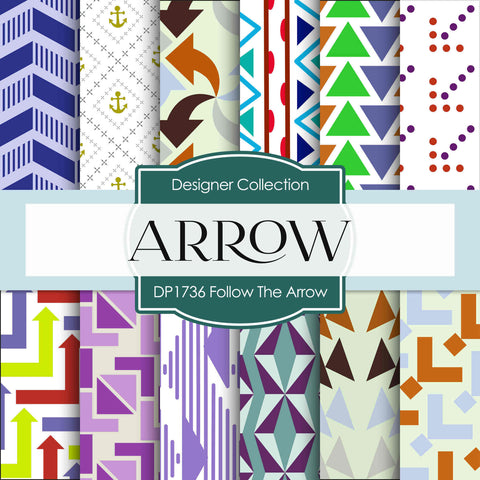 Follow The Arrow Digital Paper DP1736 - Digital Paper Shop