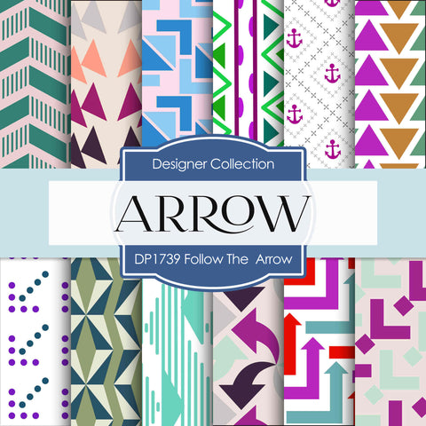 Follow The Arrow Digital Paper DP1739 - Digital Paper Shop