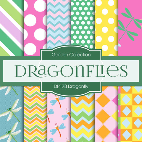 Dragonfly Digital Paper DP178 - Digital Paper Shop