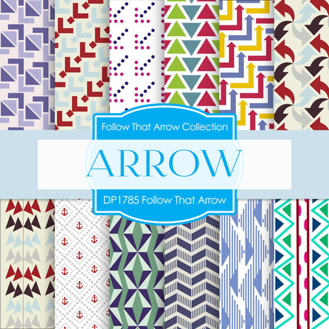 Follow That Arrow Digital Paper DP1785 - Digital Paper Shop
