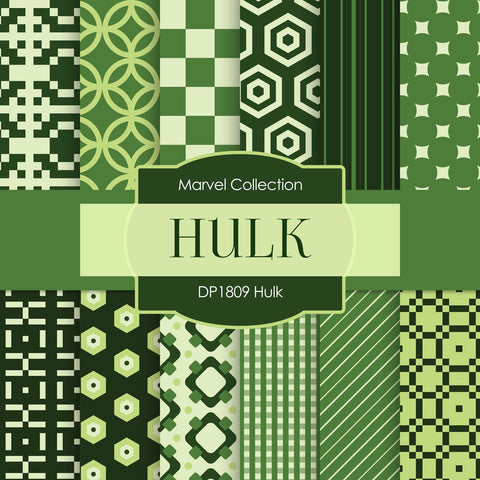 Hulk Digital Paper DP1809 - Digital Paper Shop