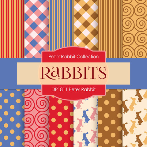 Peter Rabbit Digital Paper DP1811 - Digital Paper Shop