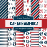 Captain America Digital Paper DP1828 - Digital Paper Shop