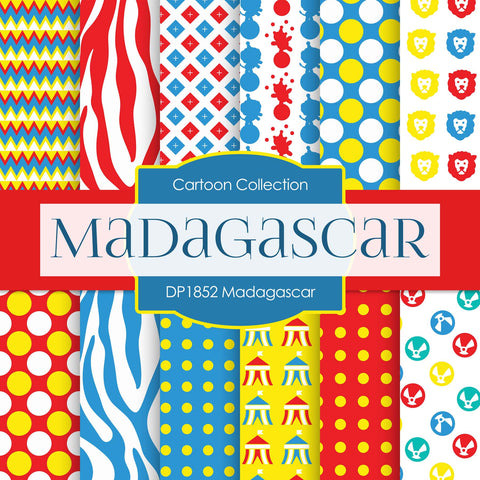 Madagascar Digital Paper DP1852 - Digital Paper Shop