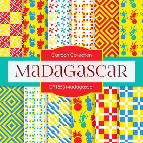 Madagascar Digital Paper DP1853 - Digital Paper Shop