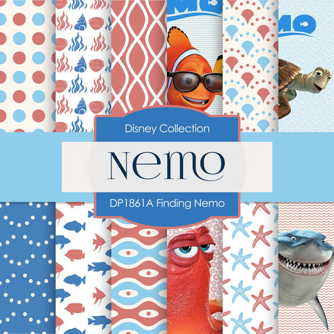 Finding Nemo Digital Paper DP1861A - Digital Paper Shop