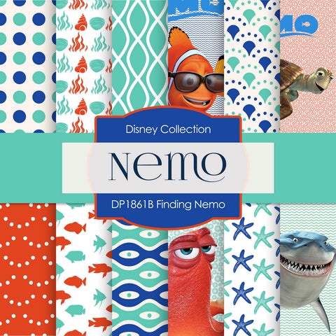 Finding Nemo Digital Paper DP1861B - Digital Paper Shop