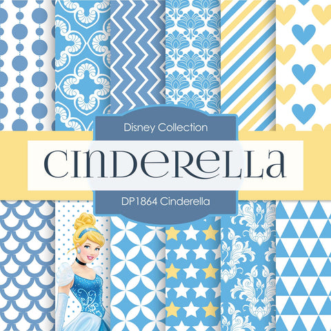 Cinderella Digital Paper DP1864 - Digital Paper Shop