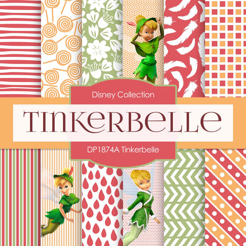 Tinkerbelle Digital Paper DP1874A - Digital Paper Shop