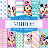 Baby Minnie Mouse Digital Paper DP1877 - Digital Paper Shop