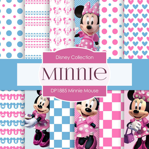 Minnie Mouse Digital Paper DP1885 - Digital Paper Shop