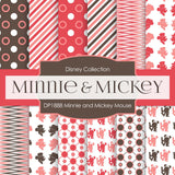 Minnie and Mickey Mouse Digital Paper DP1888 - Digital Paper Shop