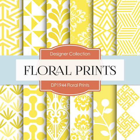 Floral Prints Digital Paper DP1944 - Digital Paper Shop