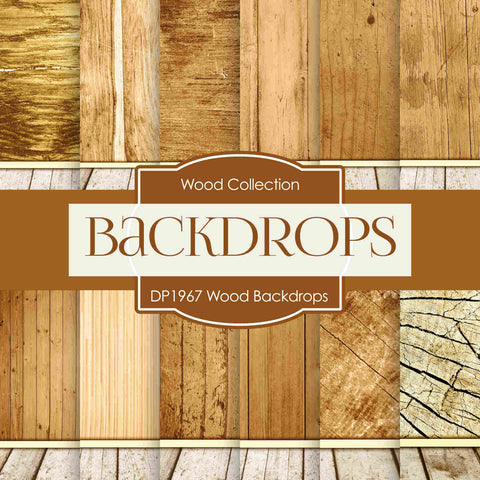 Wood Backdrops Digital Paper DP1967 - Digital Paper Shop
