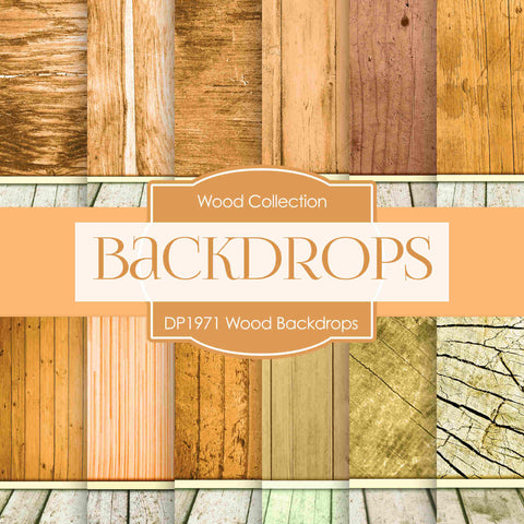 Wood Backdrops Digital Paper DP1971 - Digital Paper Shop