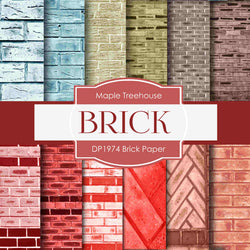 Brick Paper Digital Paper DP1974 - Digital Paper Shop
