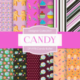 Candy Buffet Digital Paper DP1978 - Digital Paper Shop