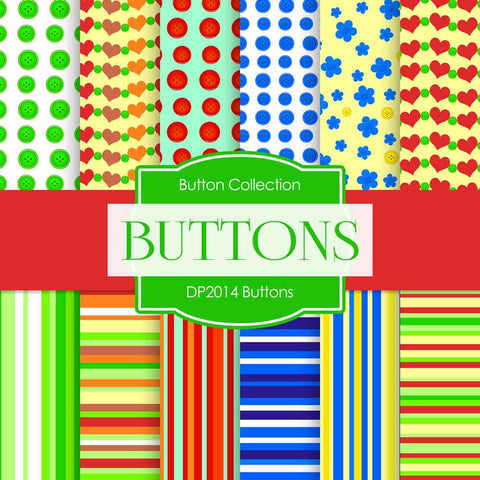 Buttons Digital Paper DP2014 - Digital Paper Shop