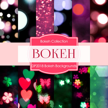 Bokeh Backgrounds Digital Paper DP2018 - Digital Paper Shop