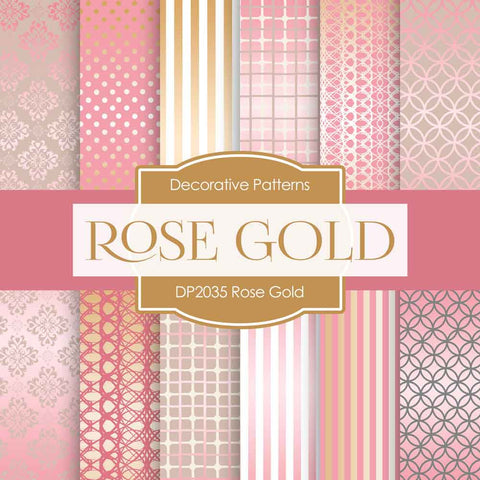 Rose Gold Digital Paper DP2035 - Digital Paper Shop