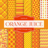 Orange Juice Digital Paper DP2062 - Digital Paper Shop